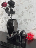Gururu - Halloween Gothic Platform Genuine Leather High Heel Square Toes Lolita Shoes
