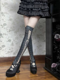 Gururu - Halloween Gothic High Platform Angel Wings High Heel Pointed Lolita Shoes