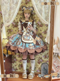 Star Fantasy - Bear Cookies - Kawaii Chocolate Doll Puppet Sweet Lolita OP, JSK, Salopettes and Blouse
