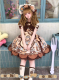 Star Fantasy - Bear Cookies - Kawaii Chocolate Doll Puppet Sweet Lolita OP, JSK, Salopettes and Blouse