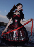 Caged Bird Hotel - Corridor Darkmoon - Plus Size Halloween Gothic Lolita Corset and Skirt Set