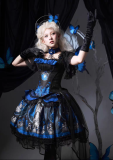Caged Bird Hotel - Corridor Darkmoon - Plus Size Halloween Gothic Lolita Corset and Skirt Set