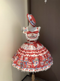 Whispers of the Roses - Strawberry Tart - Kawaii Doll Sweet Lolita JSK, OP Dress and Accessories