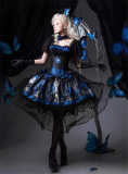 Caged Bird Hotel - Corridor Darkmoon - Plus Size Halloween Gothic Lolita Corset and Skirt Set