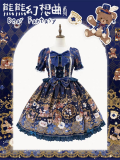 Nn Star - Bear Fantasy - Vintage Sweet Lolita OP Dress, JSK and Accessories