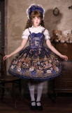 Nn Star - Bear Fantasy - Vintage Sweet Lolita OP Dress, JSK and Accessories