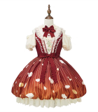 Mushroom Park - Fairy Tale Style Sweet Lolita OP Dress and Hat
