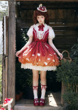 Mushroom Park - Fairy Tale Style Sweet Lolita OP Dress and Hat