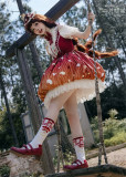 Mushroom Park - Fairy Tale Style Sweet Lolita OP Dress and Hat