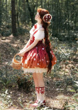 Mushroom Park - Fairy Tale Style Sweet Lolita OP Dress and Hat