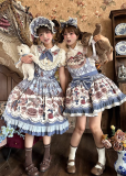 Spireme Cat - Hazelnut Bear - Doll Casual Sweet Lolita OP Dress and Salopettes
