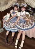 Spireme Cat - Hazelnut Bear - Doll Casual Sweet Lolita OP Dress and Salopettes