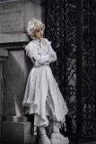 Milu Orig - Lost Feather - Boystyle Prince Konoda Ouji Gothic Lolita JSK Set and Hooded Long Gown Set and Accessories