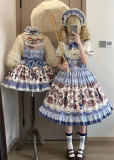 Spireme Cat - Hazelnut Bear - Doll Casual Sweet Lolita OP Dress and Salopettes