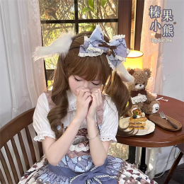 Spireme Cat - Hazelnut Bear - Doll Casual Sweet Lolita Headbow and Bonnet