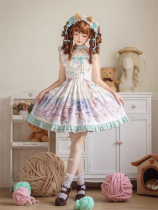 B.Dolly - Dream Childhood - Sweet Lolita JSK and Cat Ear Headband
