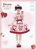 B.Dolly - Dream Apple Rabbit - Embroidery Sweet Lolita OP Dress, Hat and Hairclips