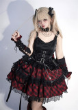 Tan Tuan - Audio Track - Gothic Punk Lolita JSK with Big Back Bow and Accessories