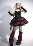 Tan Tuan - Audio Track - Gothic Punk Lolita JSK with Big Back Bow and Accessories