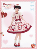 B.Dolly - Dream Apple Rabbit - Embroidery Sweet Lolita OP Dress, Hat and Hairclips