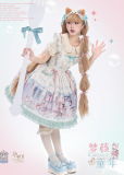 B.Dolly - Dream Childhood - Sweet Lolita JSK and Cat Ear Headband