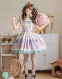 B.Dolly - Dream Childhood - Sweet Lolita JSK and Cat Ear Headband