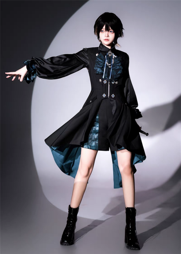 Eternal Island of Girls - The Late Melody - Ouji Boystyle Prince Konoda Lolita Blouse, JSK, Neck Tie and Shorts Set