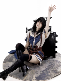 Eternal Island of Girls - Mechanician - Ouji Boystyle Prince Konoda Punk Lolita Blouse, Suspender Shorts and Tailing Set