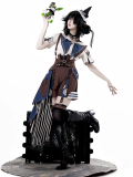 Eternal Island of Girls - Mechanician - Ouji Boystyle Prince Konoda Punk Lolita Blouse, Suspender Shorts and Tailing Set