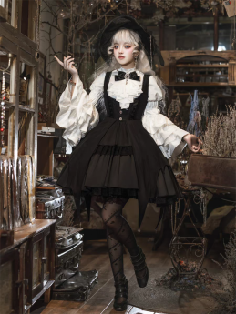 Eternal Island of Girls - The Dawn Witch - Halloween Gothic Lolita JSK and Blouse Set