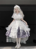 Eternal Island of Girls - Silent Church - Elegant Gothic Lolita JSK and Cape Bolero Set