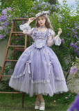 Withpuji - Vines in the Mist - Elegant Party Prom Dress Classic Lolita OP Dress Full Set