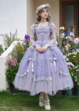 Withpuji - Vines in the Mist - Elegant Party Prom Dress Classic Lolita OP Dress Full Set