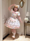 Suise Lace Dream - Meow Meow - Kawaii Doll Sweet Lolita JSK Full Set