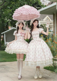 Withpuji - Rose After The Rain - Elegant Party Prom Dress Casual Classic Lolita OP Dress Set