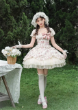 Withpuji - Rose After The Rain - Elegant Party Prom Dress Casual Classic Lolita OP Dress Set