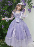 Withpuji - Vines in the Mist - Elegant Party Prom Dress Classic Lolita OP Dress Full Set