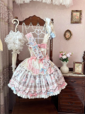 Suise Lace Dream - Meow Meow - Kawaii Doll Sweet Lolita JSK Full Set