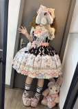 Suise Lace Dream - Meow Meow - Kawaii Doll Sweet Lolita JSK Full Set