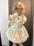 TwilightCrush - Pineapple Cat - Doll Sweet Lolita Salopettes and Accessories