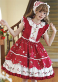 Secret Contract Lolita - Sweetheart Jotie - Kawaii Doll Strawberry Sweet Lolita JSK