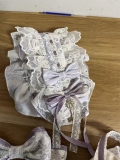 Mung Bean Ice Lollipop - Purple Flower Basket - Classic Lolita JSK, Lace Overskirt and Accessories