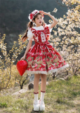 Realcute - Raspberry Cocoa - Kawaii Doll Sweet Lolita JSK and Accessories