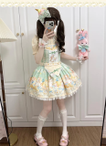 TwilightCrush - Pineapple Cat - Doll Sweet Lolita Salopettes and Accessories