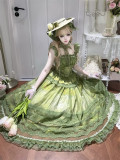 Hanguliang - Fog Enveloping The Vineyard - Elegant Classic Lolita Topwear and Skirt Set