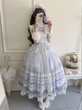 Hanguliang - Fog Enveloping The Vineyard - Elegant Classic Lolita Topwear and Skirt Set