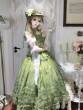Hanguliang - Fog Enveloping The Vineyard - Elegant Classic Lolita Topwear and Skirt Set