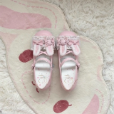 Fluffy Bunny - Cute Round Toe Mary Jane Low Heel Sweet Lolita Shoes