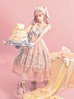 Your Princess - Amusement Park in Clouds - Fantasy Sweet Lolita JSK with Choker
