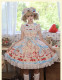 Little Twin Bears - Strawberry Dessert Chef - Medieval Style Doll Embroidery Sweet Lolita JSK
